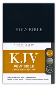 KJV, Pew Bible, Large Print, Hardcover, Navy