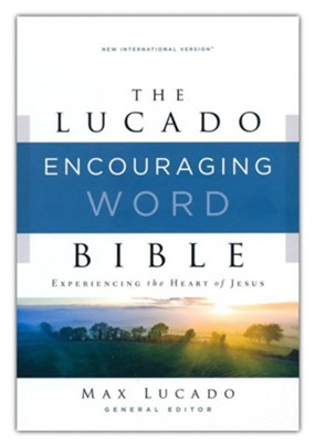 NIV Lucado Encouraging Word Bible, Comfort Print, Leathersoft, Blue