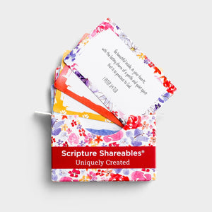 Uniquely Created - Scripture Shareables, 32 Card Set