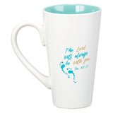 Mug - Footprints In The Sand, Isaiah 58:11 by Christian Art Gifts