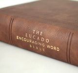 NIV, Lucado Encouraging Word Bible, Leathersoft, Brown, Comfort Print: Holy Bible, New International Version Imitation - Max Lucado