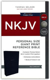 NKJV Comfort Print Reference Bible, Personal Size Giant Print, Imitation Leather, Blue