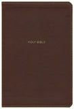 NKJV Comfort Print Deluxe Reference Bible, Center Column, Giant Print, Imitation Leather, Brown
