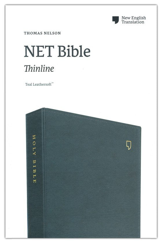 NET Comfort Print Thinline Bible--soft leather-look, teal