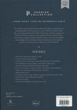 NKJV Large-Print Thinline Reference Bible--premium goatskin, brown (Premier Collection)