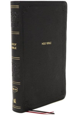 NKJV Compact Reference Bible, Comfort Print--soft leather-look, black (red letter)