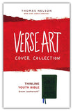 NKJV, Thinline Youth Edition Bible, Verse Art Cover Collection, Leathersoft, Red Letter, Comfort Print