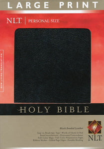 NLT Personal Size Bible - Large Print Bonded Black
