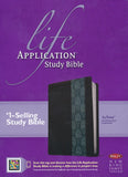 NKJV Life Application Study Bible 2nd Edition, TuTone Dark Brown / Teal Imitation Leather