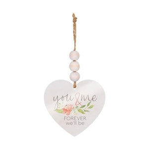 You & Me Forever We'll Be Beaded Ornament