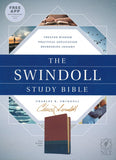 The NLT Swindoll Study Bible--soft leather-look, brown/teal/blue