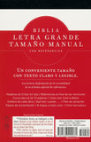 Biblia RVR 1960 Letra Gde. Tam. Manual con Ref., Enc. Dura Negra (RVR 1960 Hand-Size Large-Print Ref. Bible, Black Hardcover)