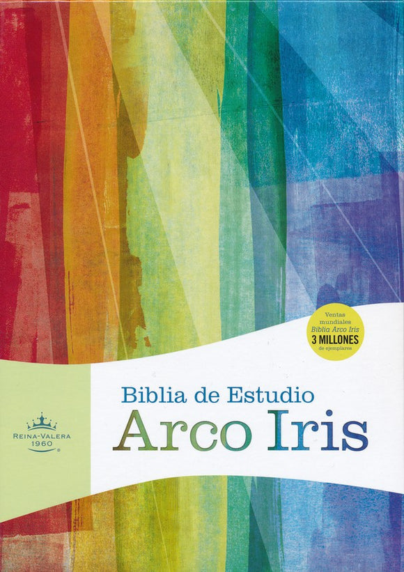 Biblia de Estudio Arco Iris RVR 1960, Piel Imit. Negra (RVR 1960 Rainbow Study Bible, Black Imitation Leather)