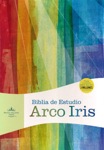 RVR 1960 Biblia de Estudio Arco Iris, canela y damasco, símil piel, RVR 1960 Rainbow Study Bible, Brown and Tan LeatherTouch