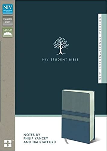 NIV, Student Bible, Imitation Leather, Gray/Blue
