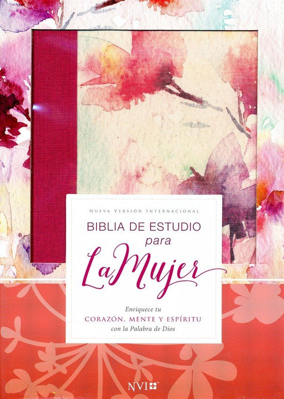 Biblia de Estudio para la Mujer NVI, Fucsia (Women's Study Bible, Leathersoft Fuchsia)