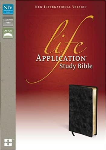 NIV Life Application Study Bible, Bonded Leather, Burgundy