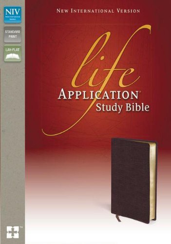 NIV, Life Application Study Bible, Second Edition, Bonded Leather, Burgundy