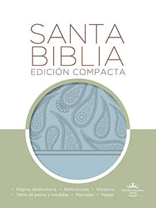 Biblia RVR 1960 Edición Compacta Piel Italiana Azul Celeste