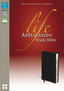 NIV Life Application Study Bible--bonded leather, black