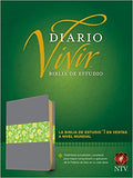 Biblia de estudio del diario vivir NTV (Letra Roja, SentiPiel, Gris/Verde, Índice) (Spanish Edition)