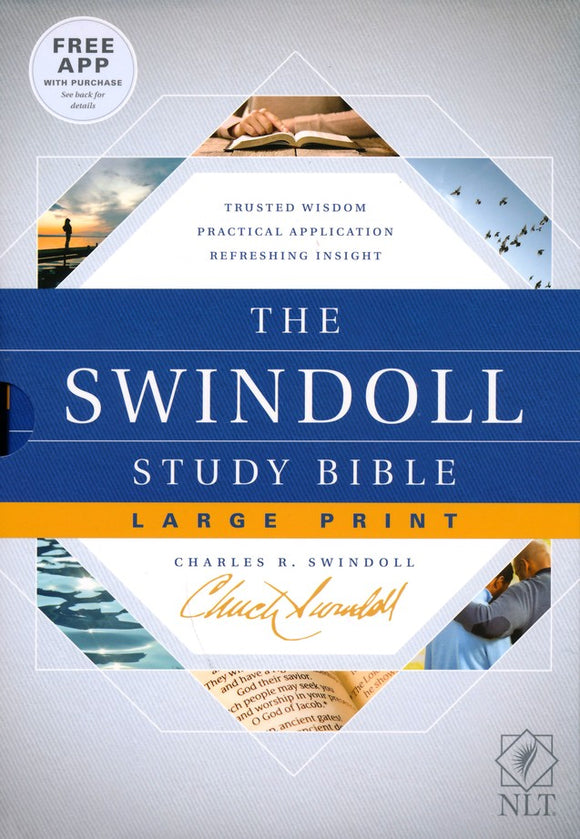 NLT The Swindoll Study Bible Large Print Hardcover