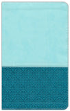 NIV Zondervan Study Bible, Personal-Size; Soft Leather-look, Sea glass/caribbean blue