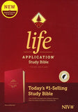 NIV Life Application Study Bible, Third Edition (LeatherLike, Berry, Indexed) Tyndale NIV Bible with Thumb Index, Updated Notes and Features, Full Text New International Version Imitation Leather