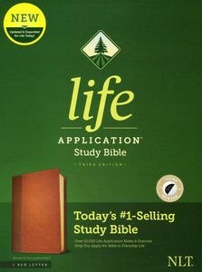 NLT Life Application Study Bible, Third Edition--soft leather-look, brown/tan (indexed) (red letter)