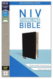 NIV Thinline Bible Black, Bonded Leather, Indexed