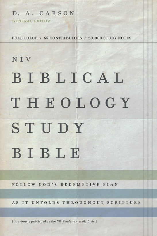 NIV Biblical Theology Study Bible, Hardcover, Comfort Print