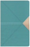 NASB Giant-Print Thinline Bible, Comfort Print, Red Letter Edition--soft leather-look, teal