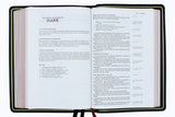 NASB Comfort Print Single-Column Reference Bible-Premium Goatskin, Black (Premier Collection)