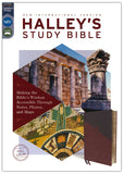 NIV Halley's Study Bible, Comfort Print, Leathersoft, Brown