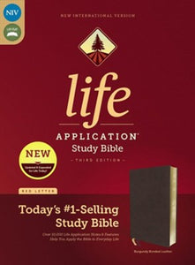 NIV Life Application Study Bible, Third Edition--bonded leather, burgundy (indexed)