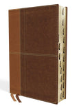 NIV Life Application Study Bible, Third Edition--soft leather-look, brown (indexed)