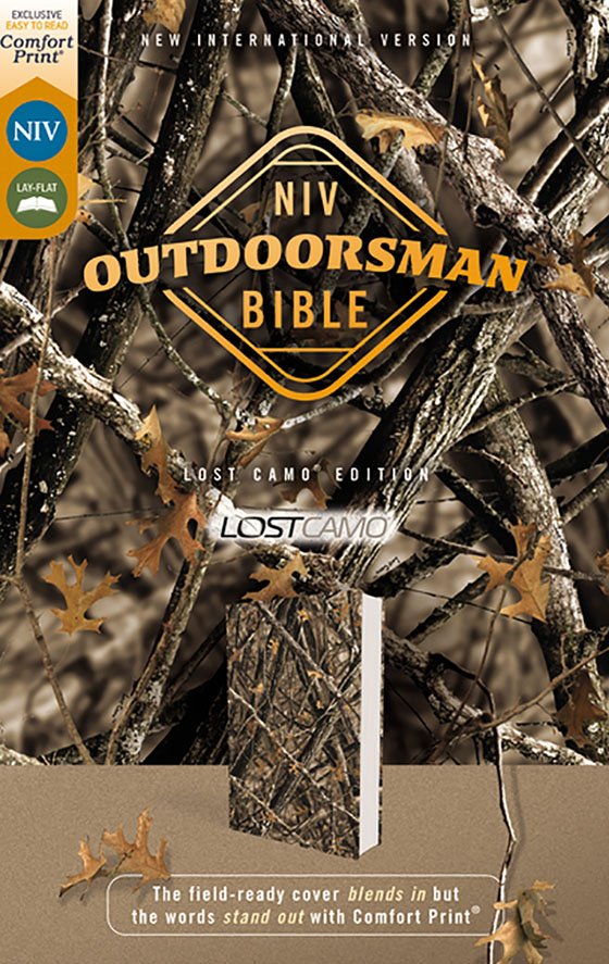 NIV Outdoorsman Bible, Comfort Print--soft leather-look, camouflage