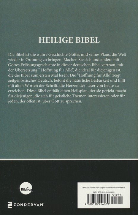 Hoffnung fur Alle: German Outreach Bible, softcover