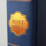 NIV Our Family Story Bible, Leathersoft over board, Navy