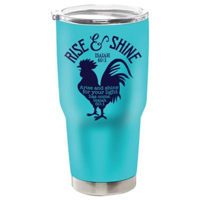Rise and Shine Stainless Steel Tumbler, Teal