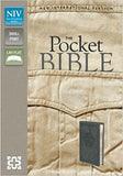NIV, Pocket Bible, Imitation Leather, Pocket-Sized, Gray