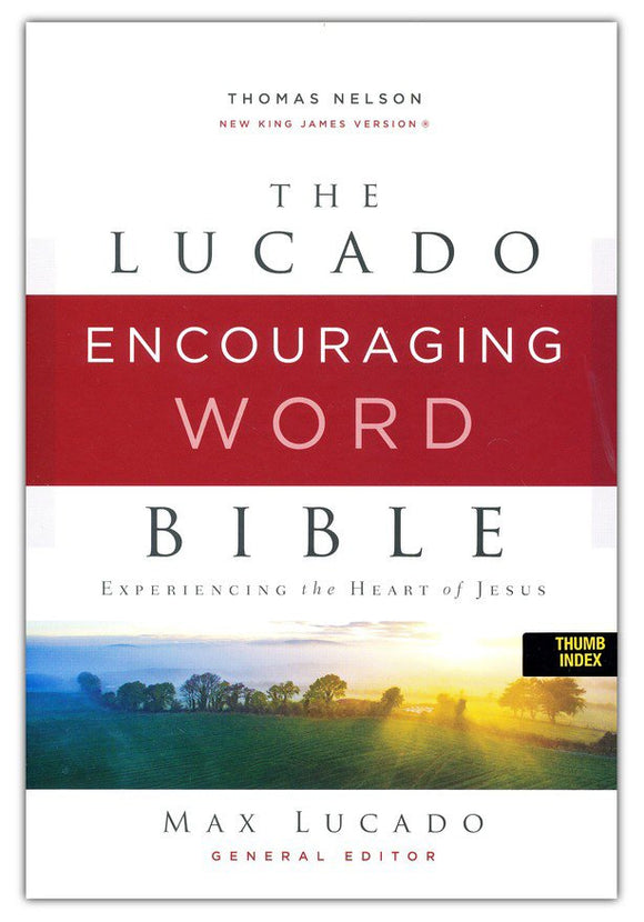 NKJV, Lucado Encouraging Word Bible, Leathersoft, Blue, Thumb Indexed, Comfort Print: Holy Bible, New King James Version Imitation Leather –  Max Lucado