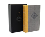 NKJV, Deluxe Reader's Bible, Cloth over Board, Yellow/Gray, Hardcover, Yellow/Gray