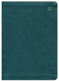 NET Large-Print Thinline Bible--soft leather-look, teal