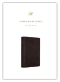 ESV Large Print Bible, Imitation Leather, Black - IMITATION LEATHER