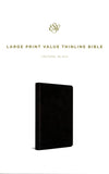 ESV Large Print Value Thinline Bible (TruTone, Black), soft imitation leather