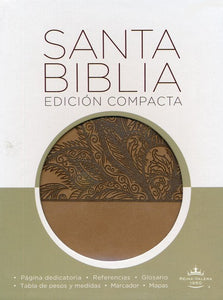 Biblia RVR 1960 Edición Compacta, Piel Italiana, Topacio (RVR 1960 Compact Edition Bible, Leathersoft, Topaz)