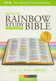 NIV Rainbow Study Bible, Kaleidoscope Black LeatherTouch