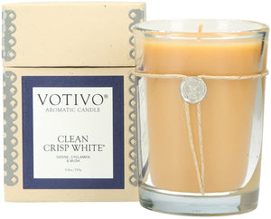 Votivo Aromatic Candle - Clean Crisp White by Votivo