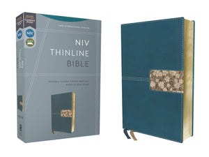 NIV Thinline Bible, Comfort Print--soft leather-look, teal